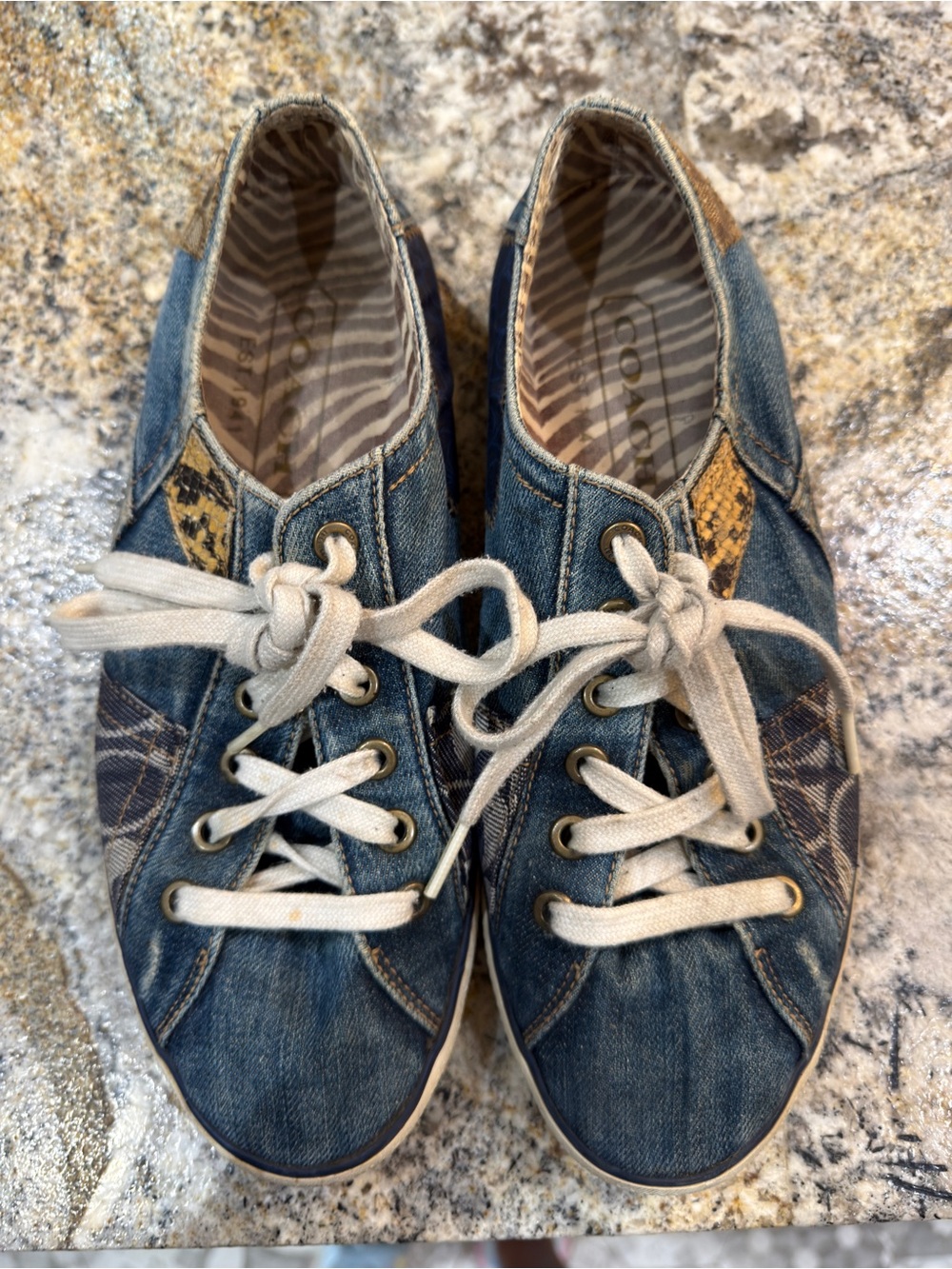 Coach Comfort Denim Lace-Up Sneakers